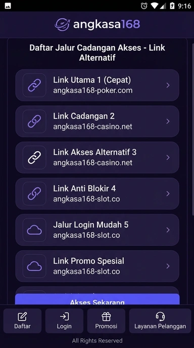 Link Alternatif Angkasa168 untuk Pengguna Android