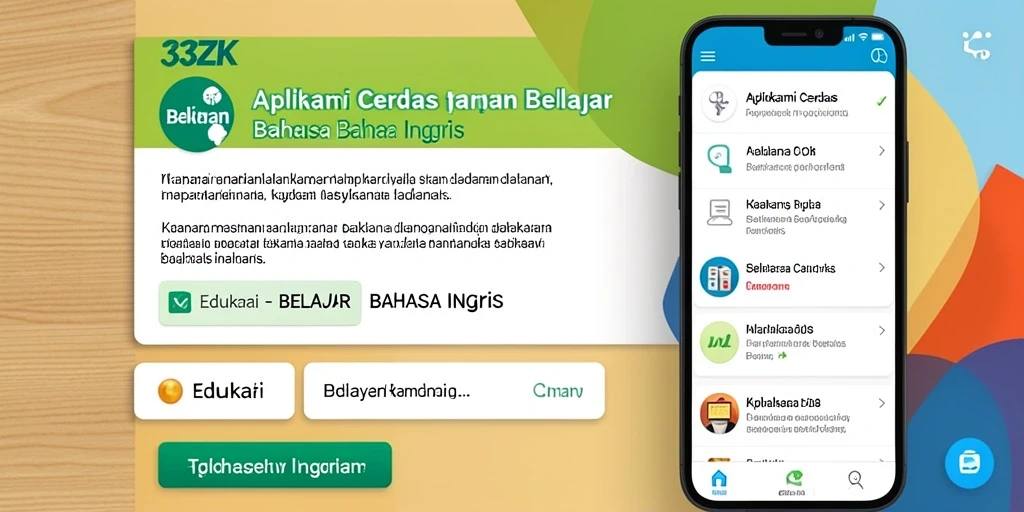 Tampilan antarmuka aplikasi 33ZK untuk belajar Bahasa Inggris.