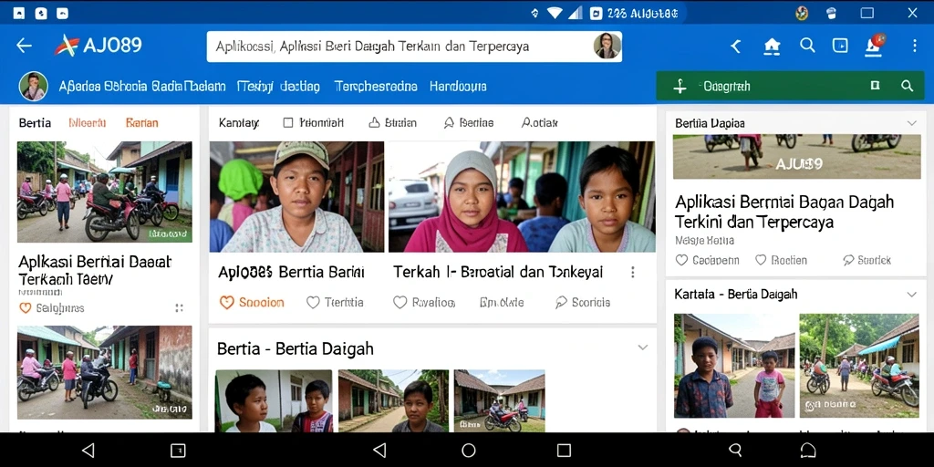 Tampilan antarmuka AJO89 yang sederhana dan informatif.