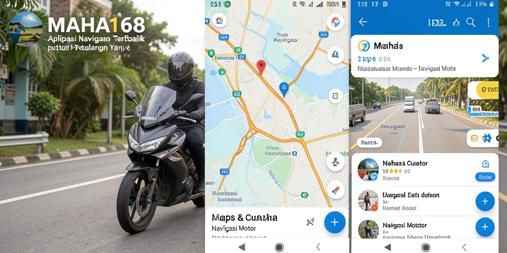 Tampilan antarmuka MAHA168 yang menampilkan fitur navigasi motor.