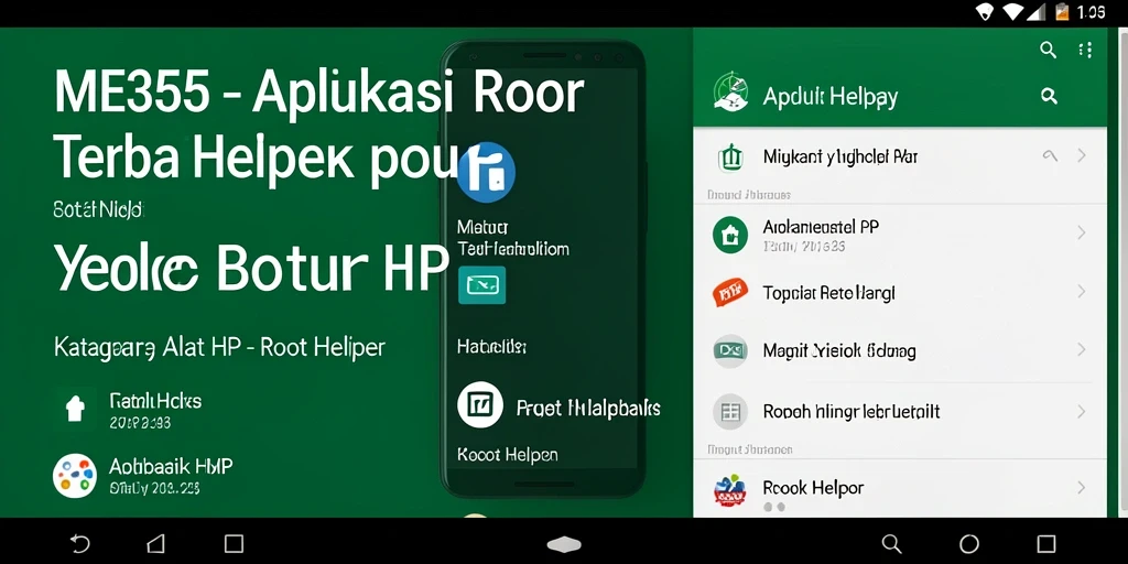 Tampilan antarmuka ME355 yang ramah pengguna untuk fungsi Root Helper.