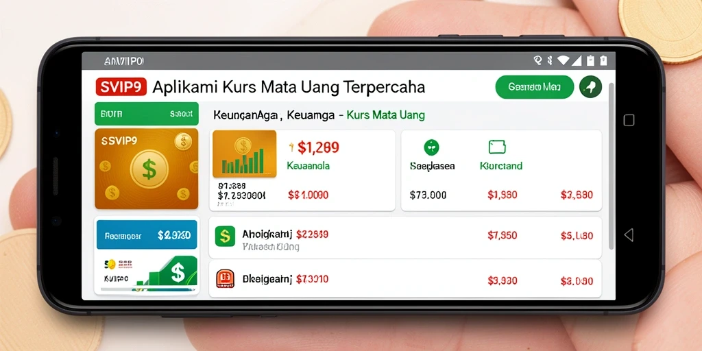 Antarmuka SVIP9 menampilkan informasi kurs mata uang yang akurat dan terkini.