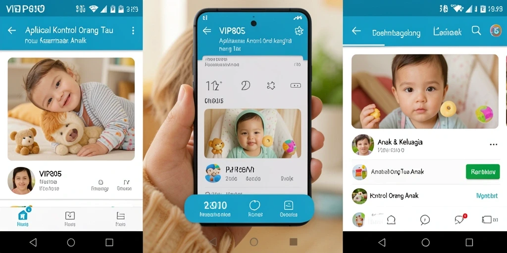 Antarmuka pengguna VIP805 yang intuitif untuk kontrol orang tua.